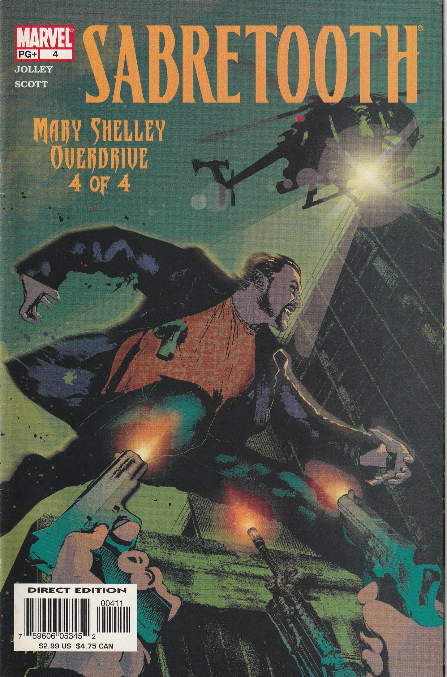 Sabretooth: Mary Shelley Overdrive (2002) - 4 issue mini series