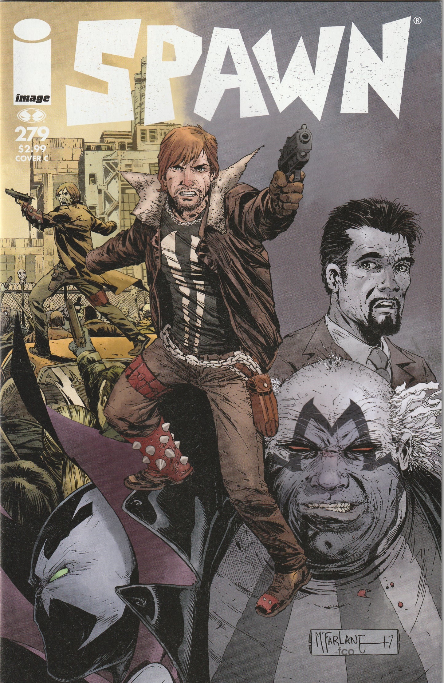 Spawn #279 (2017) - Todd McFarlane The Walking Dead #115 Tribute Variant Cover