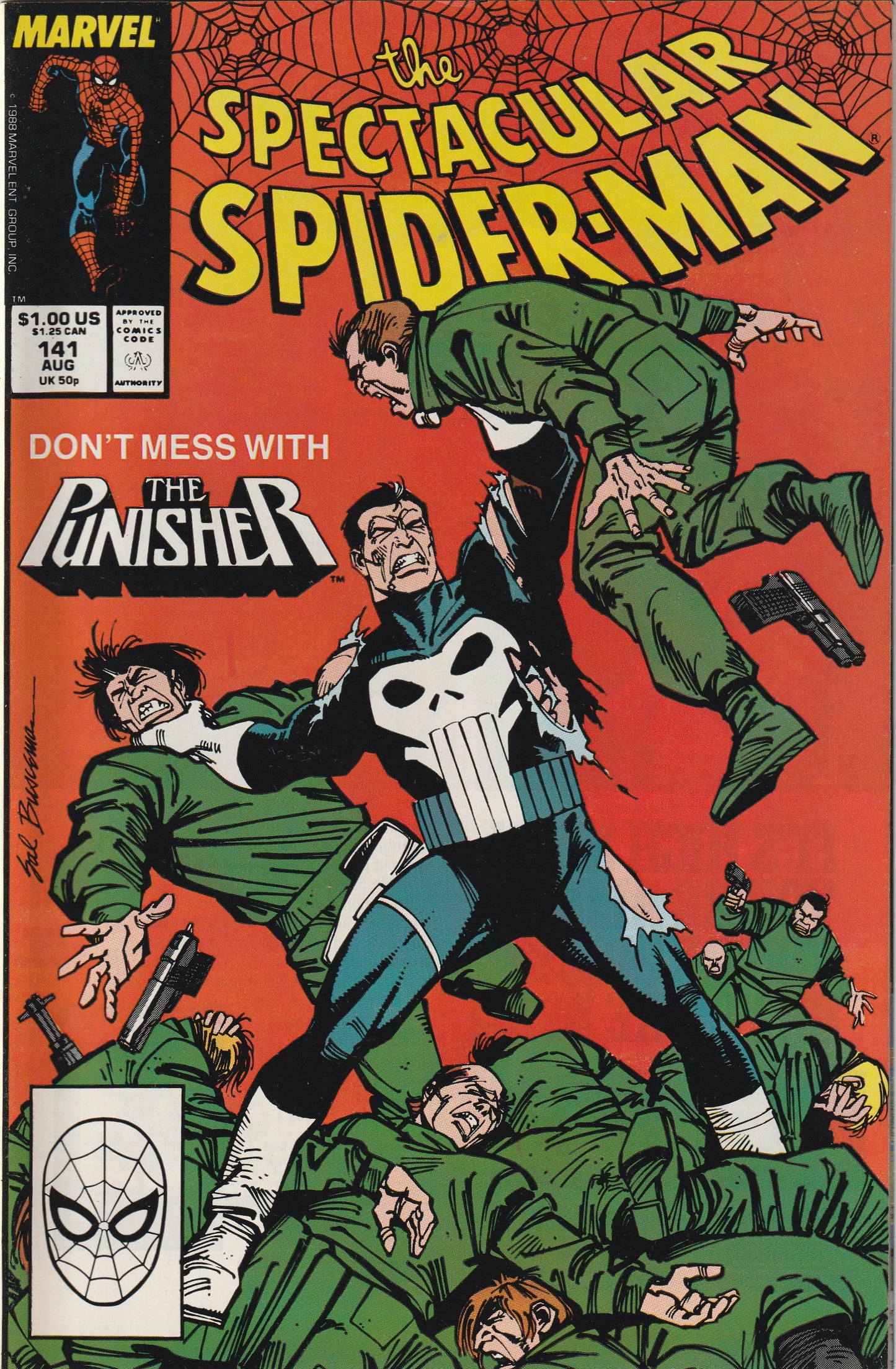 Spectacular Spider-Man #141 (1988) - Punisher appearance