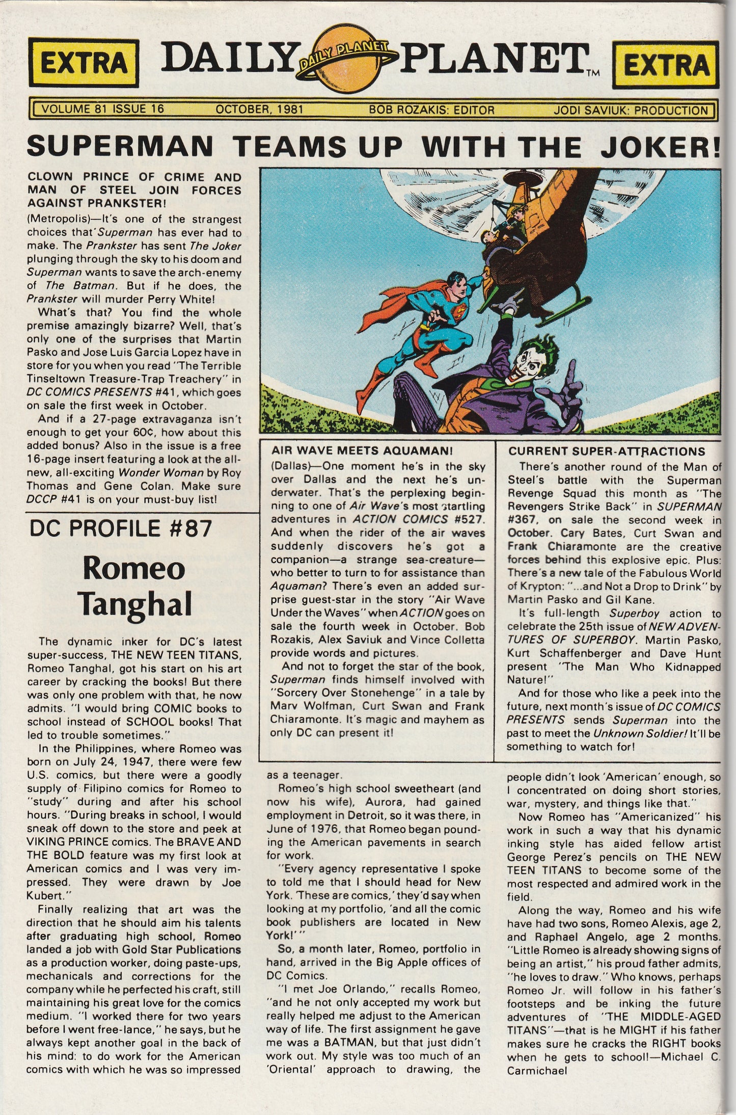Superman Family #214 (1982) Giant