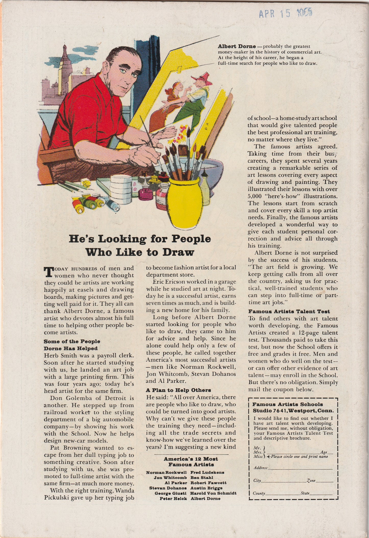 Our Army At War #155 (1965) - 3rd Appearance Enemy Ace