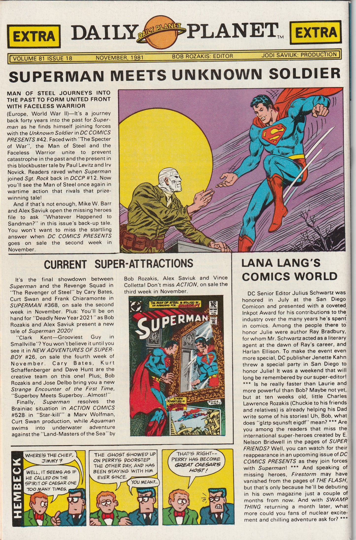 Superman Family #215 (1982) Giant