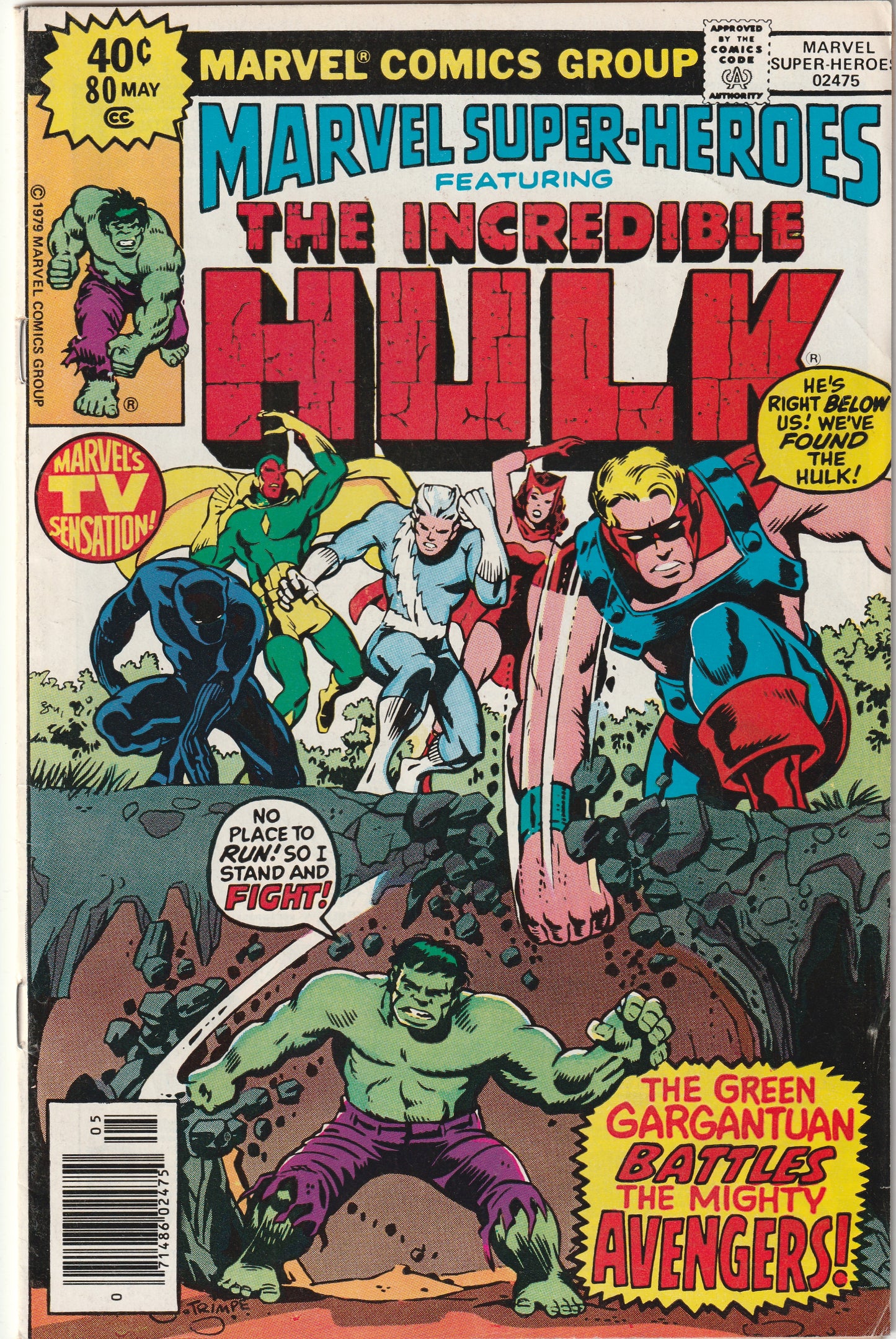 Marvel Super-Heroes #80 (1979) - Reprints Incredible Hulk 128
