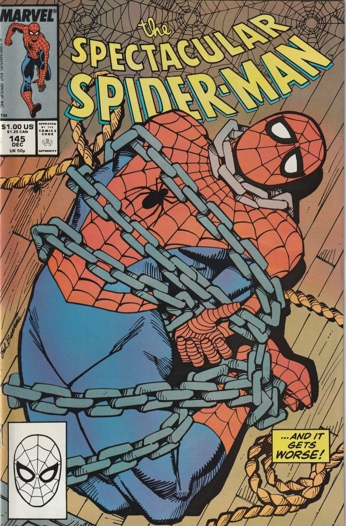 Spectacular Spider-Man #145 (1988) - Punisher appearance