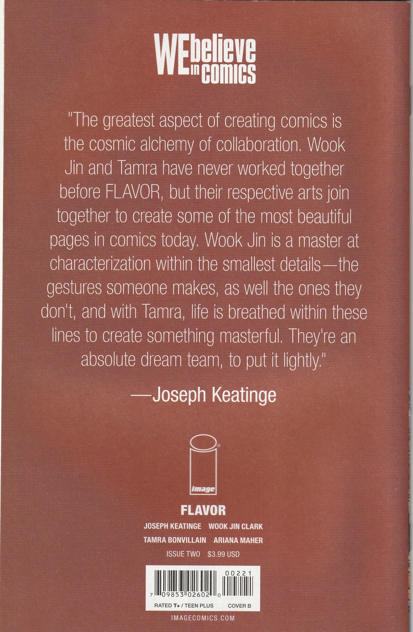 Flavor #2 (2018) - Wook Jin Clark and Tamra Bonvillain Virgin Variant Cover