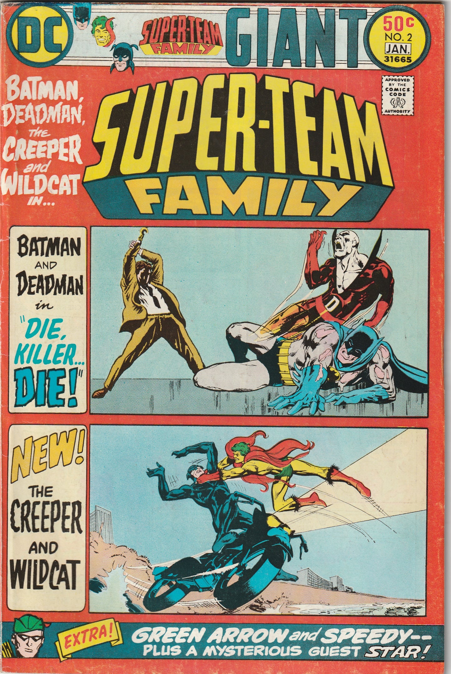 Super-Team Family #2 (1975) Giant - Batman & Deadman; Creeper & Wildcat