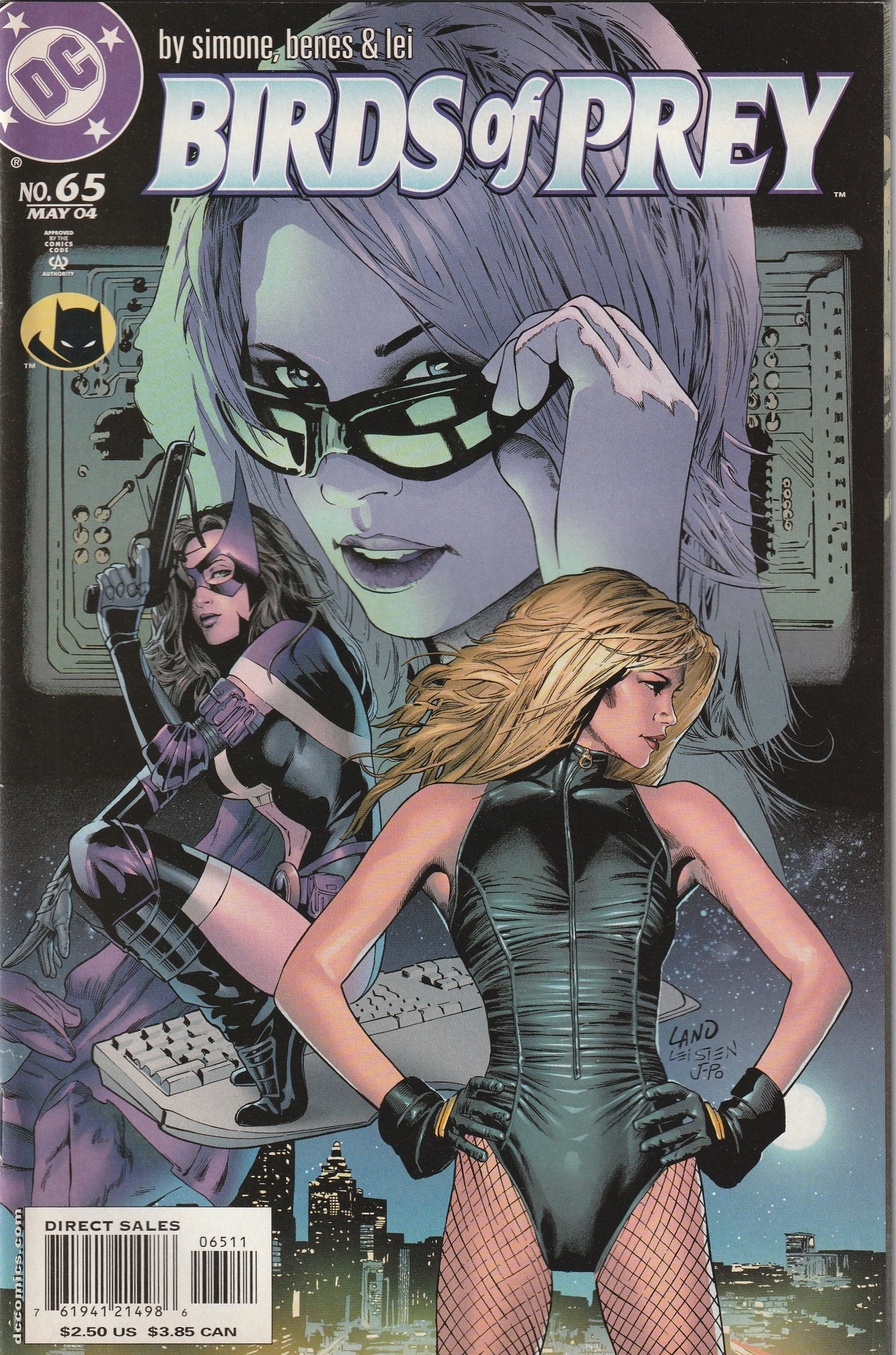 Birds of Prey #65 (2004) - Greg Land cover
