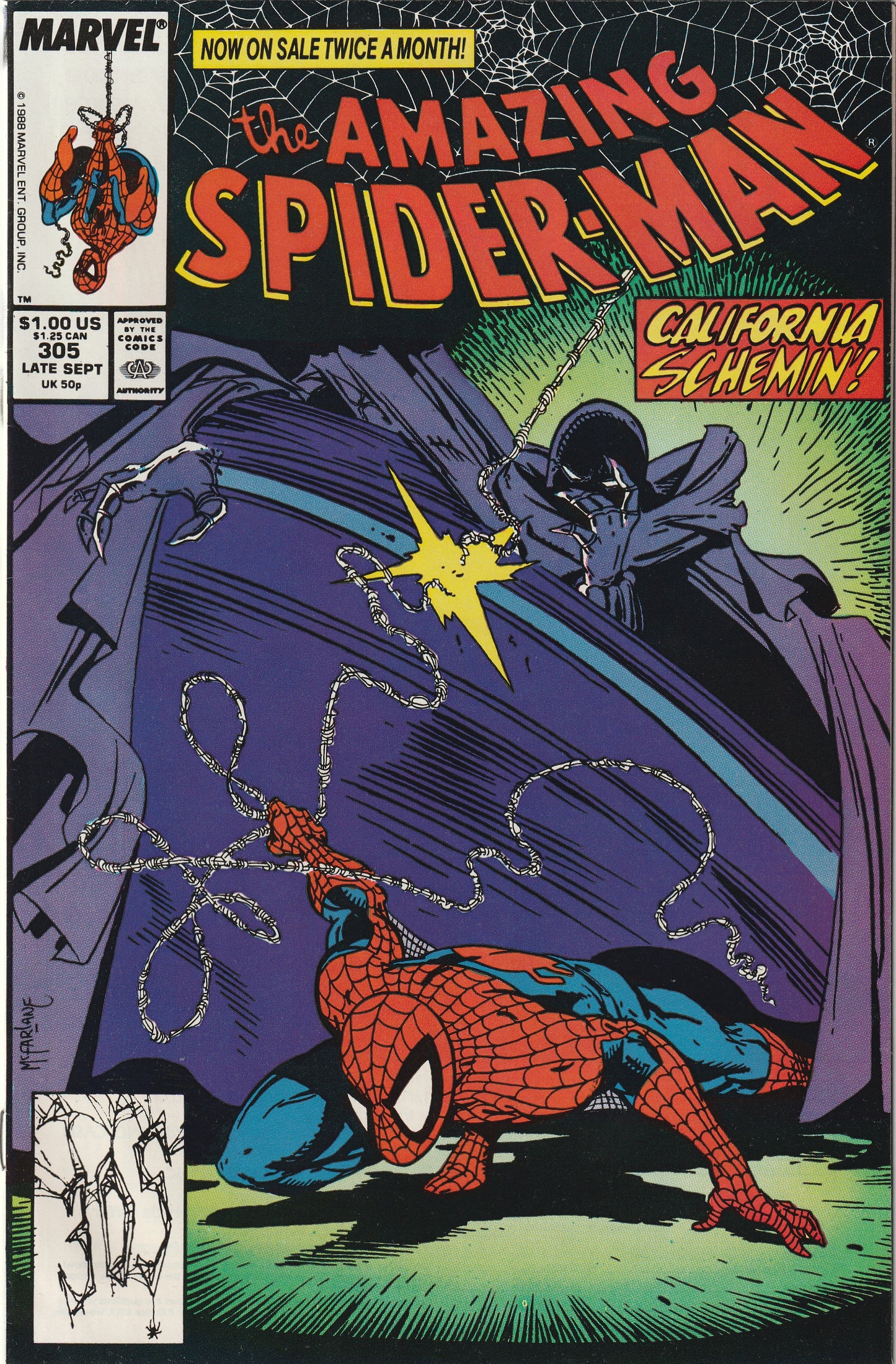 Amazing Spider-Man #305 (1988) - Johnny Carson Appearance, Todd McFarlane art