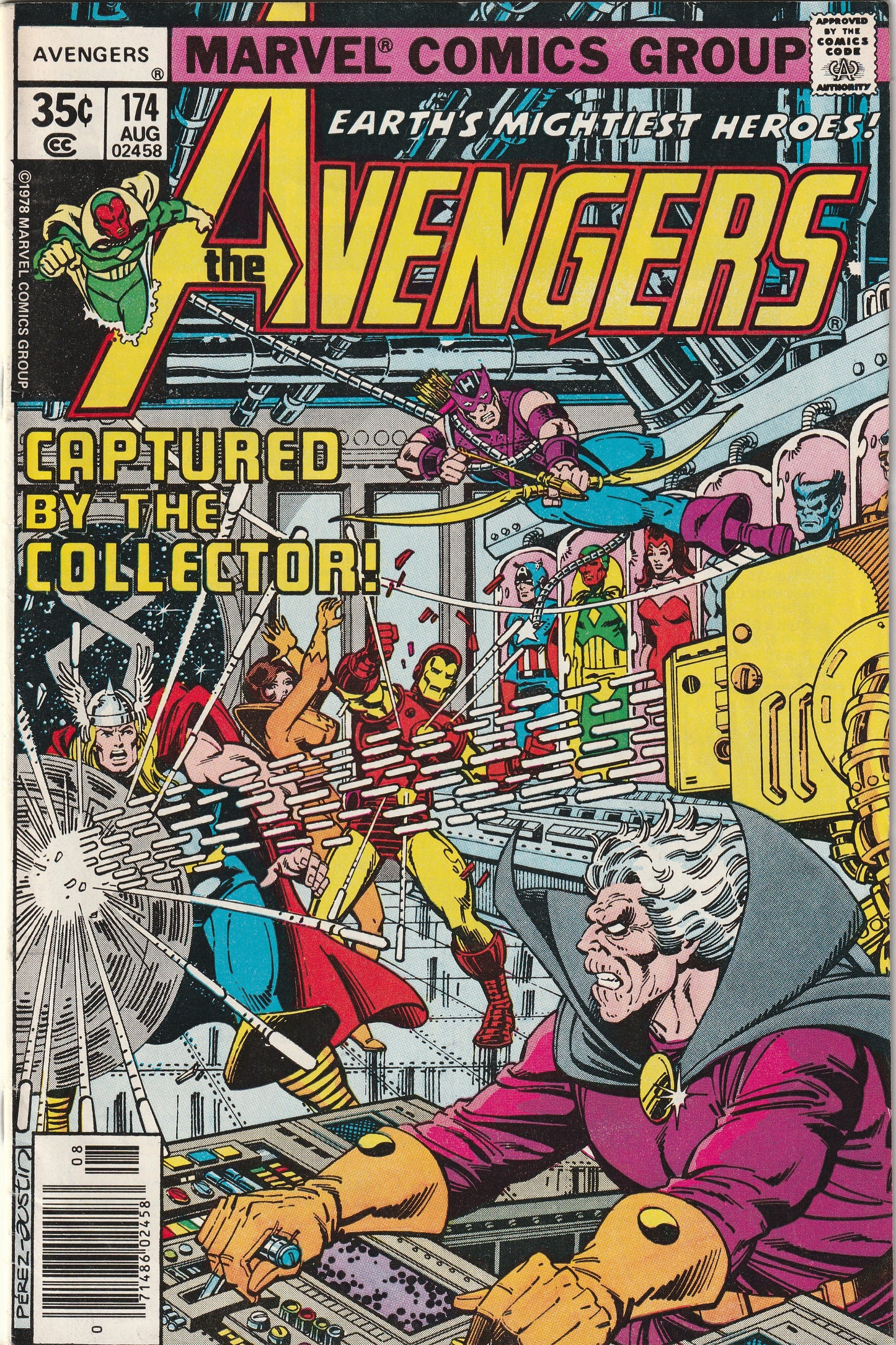 Avengers #174 (1978) - Collector (Tanaleer Tivan) Appearance. Korvac Saga