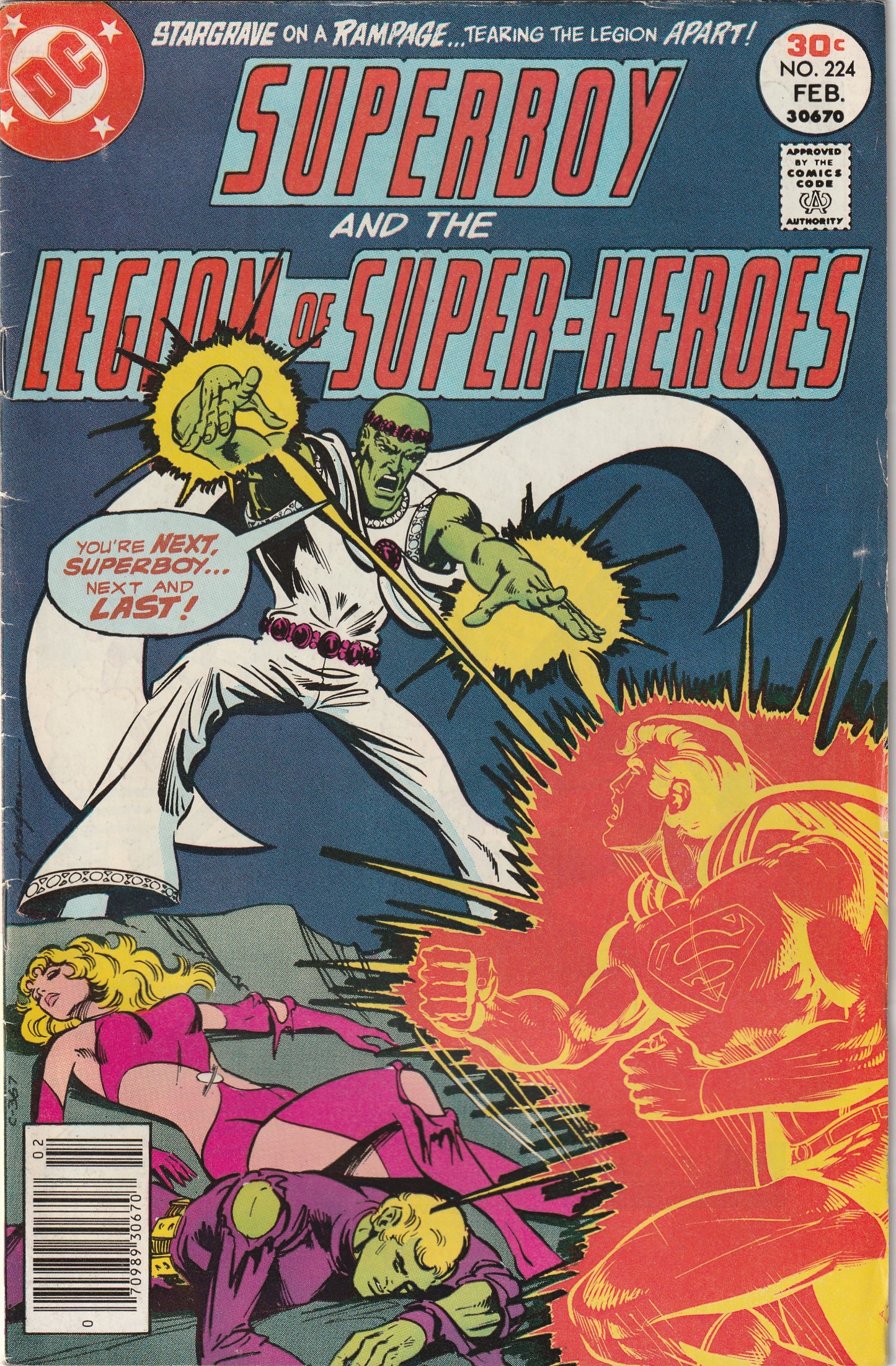 Superboy #224 (1977) - Starring the Legion of Super-Heroes