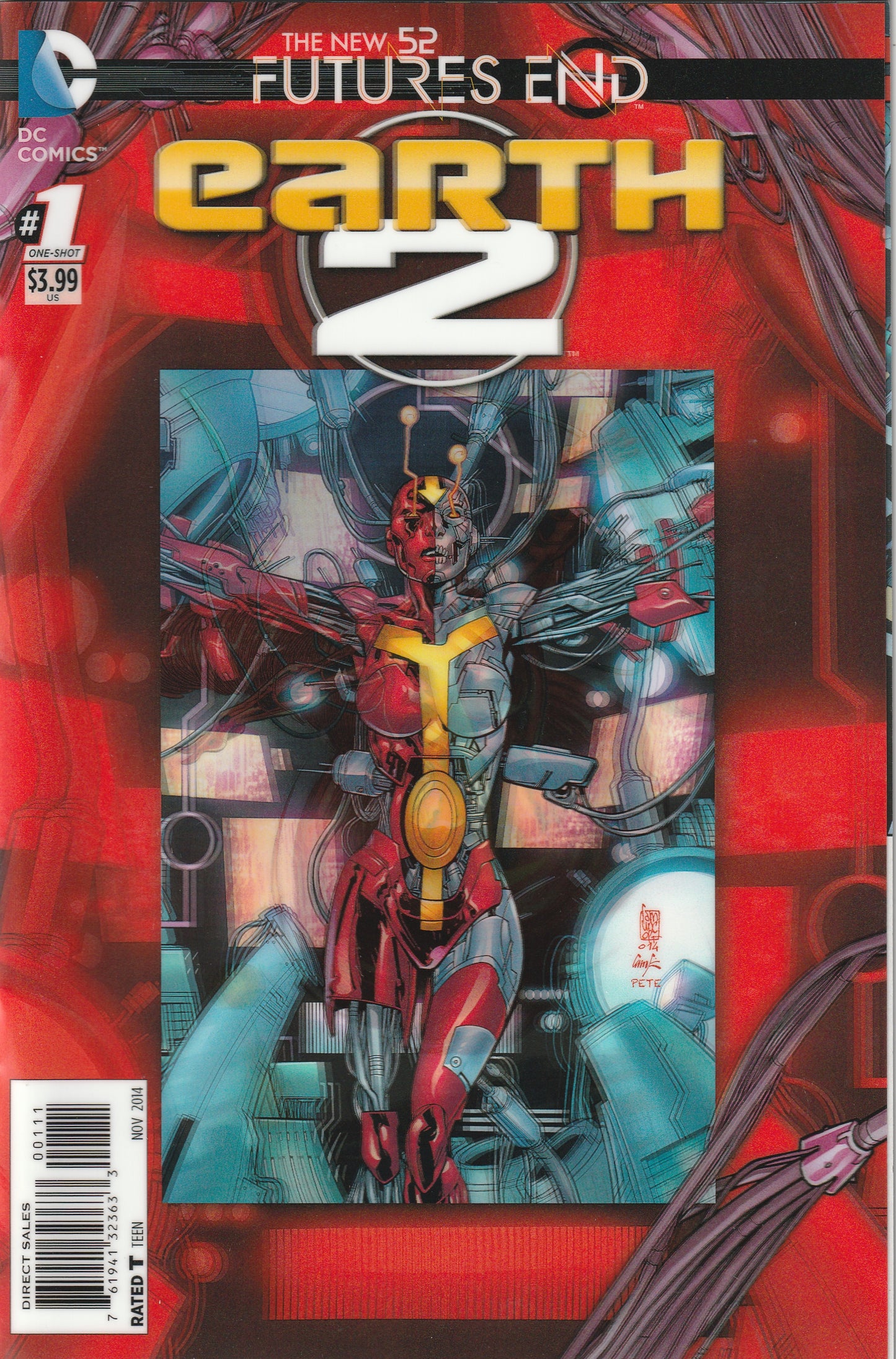 Earth 2: Futures End #1 (2014) - 3-D Motion Cover