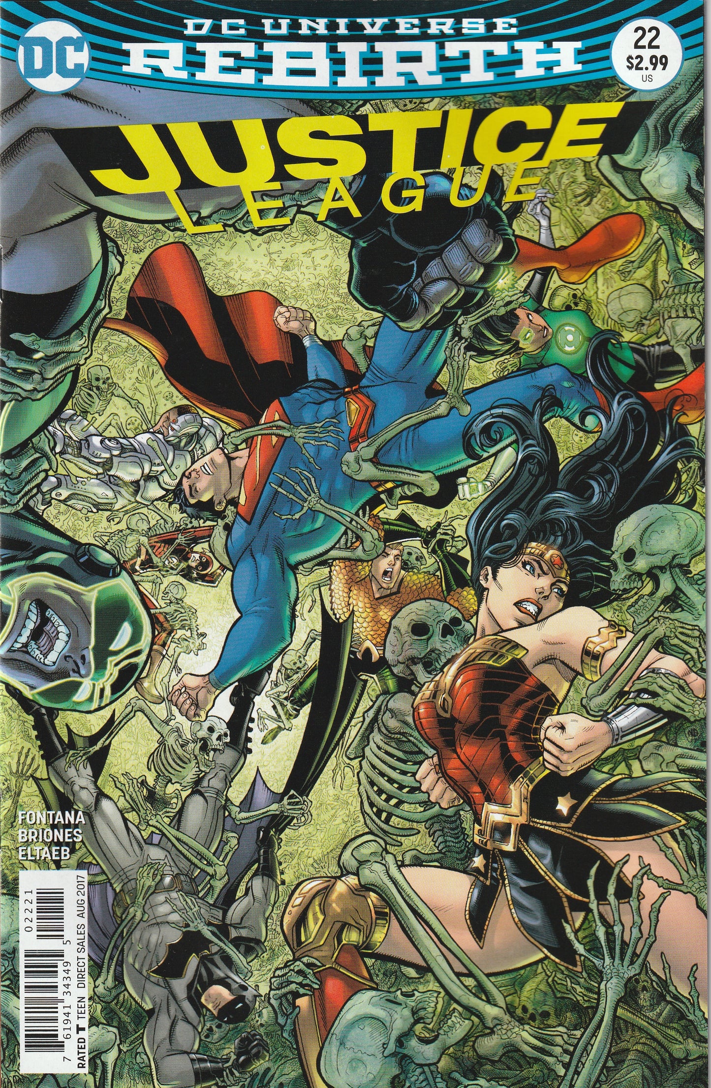 Justice League - Rebirth #22 (2017) - Nick Bradshaw Variant Cover