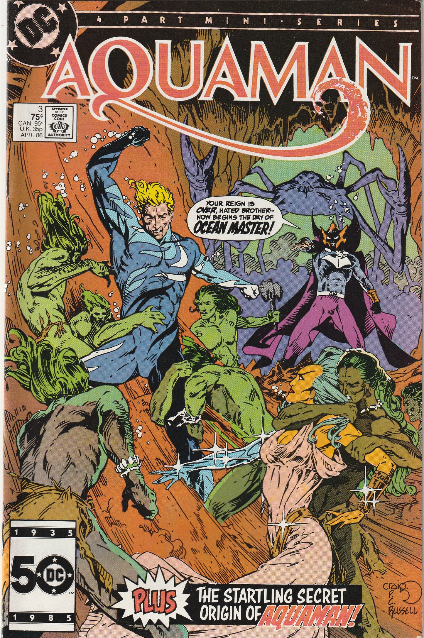Aquaman #3 (of 4) (Vol 2, 1986)