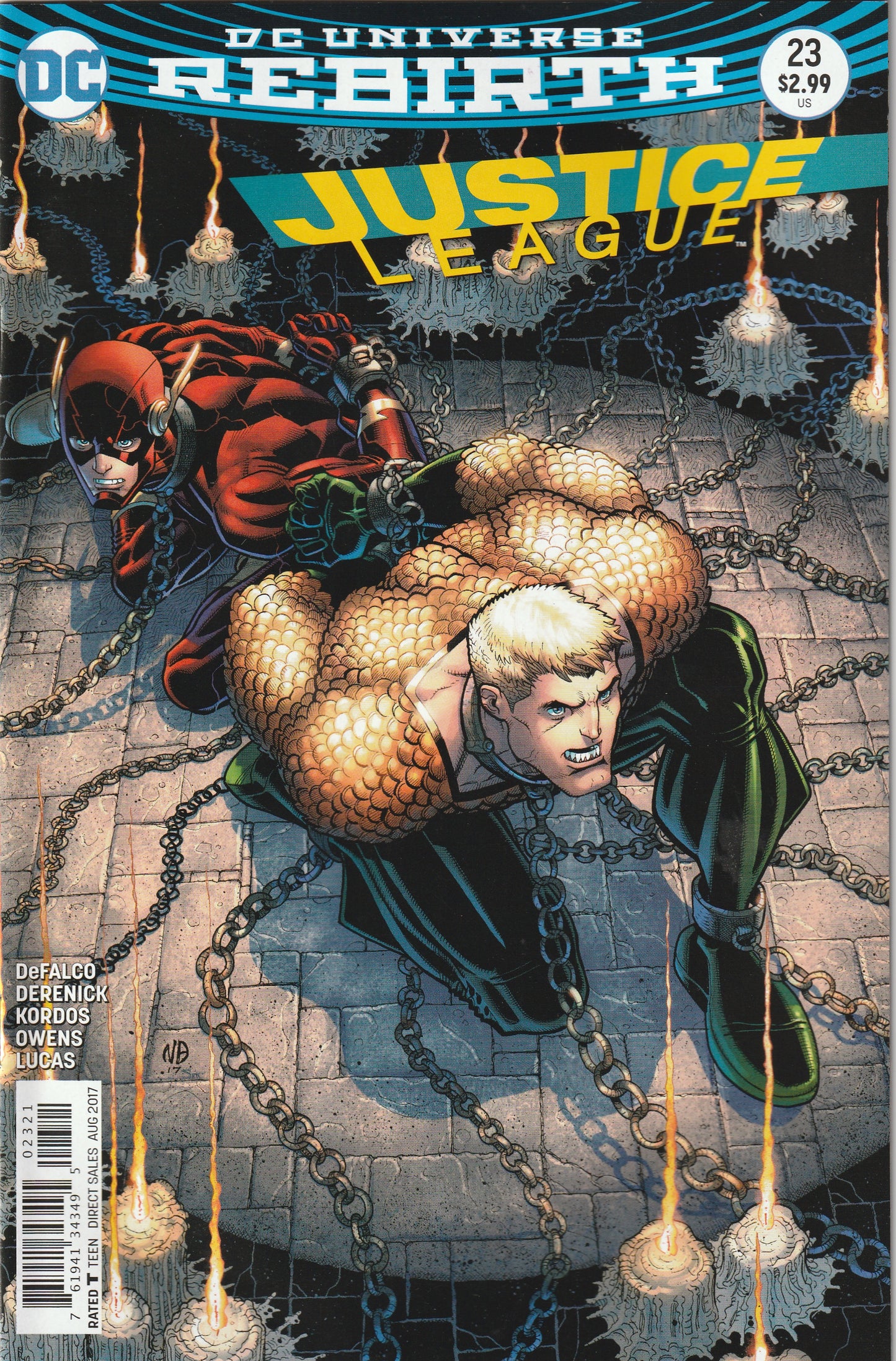 Justice League - Rebirth #23 (2017) - Nick Bradshaw Variant Cover