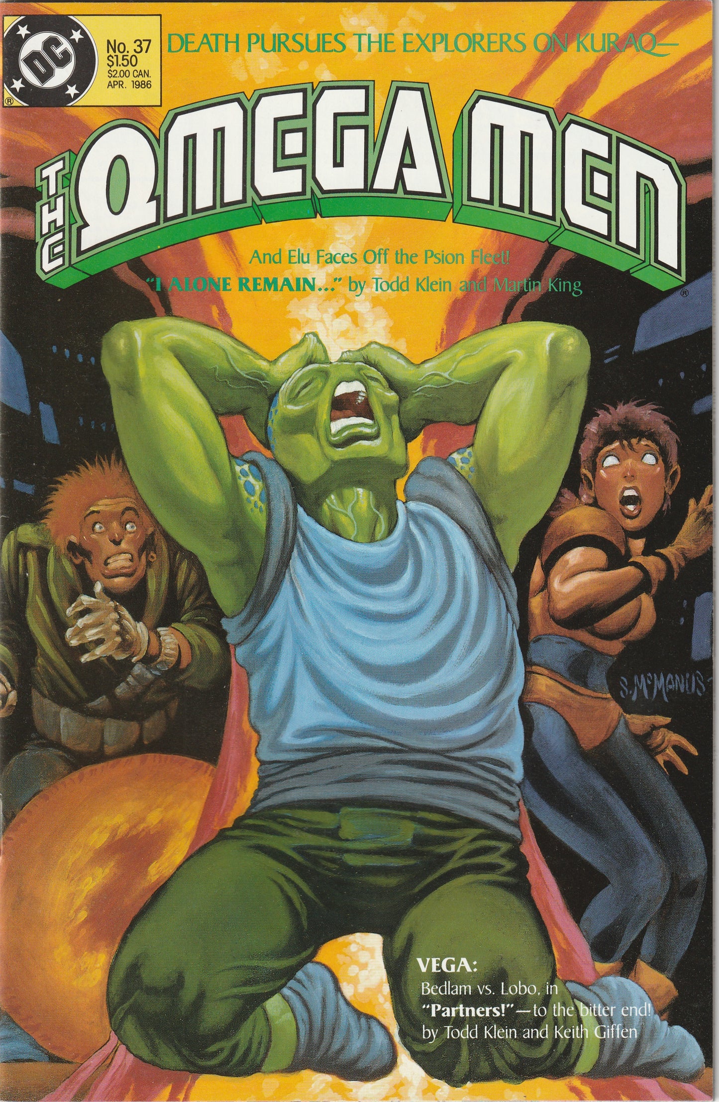 The Omega Men #37 (1986) - 1st Lobo solo story