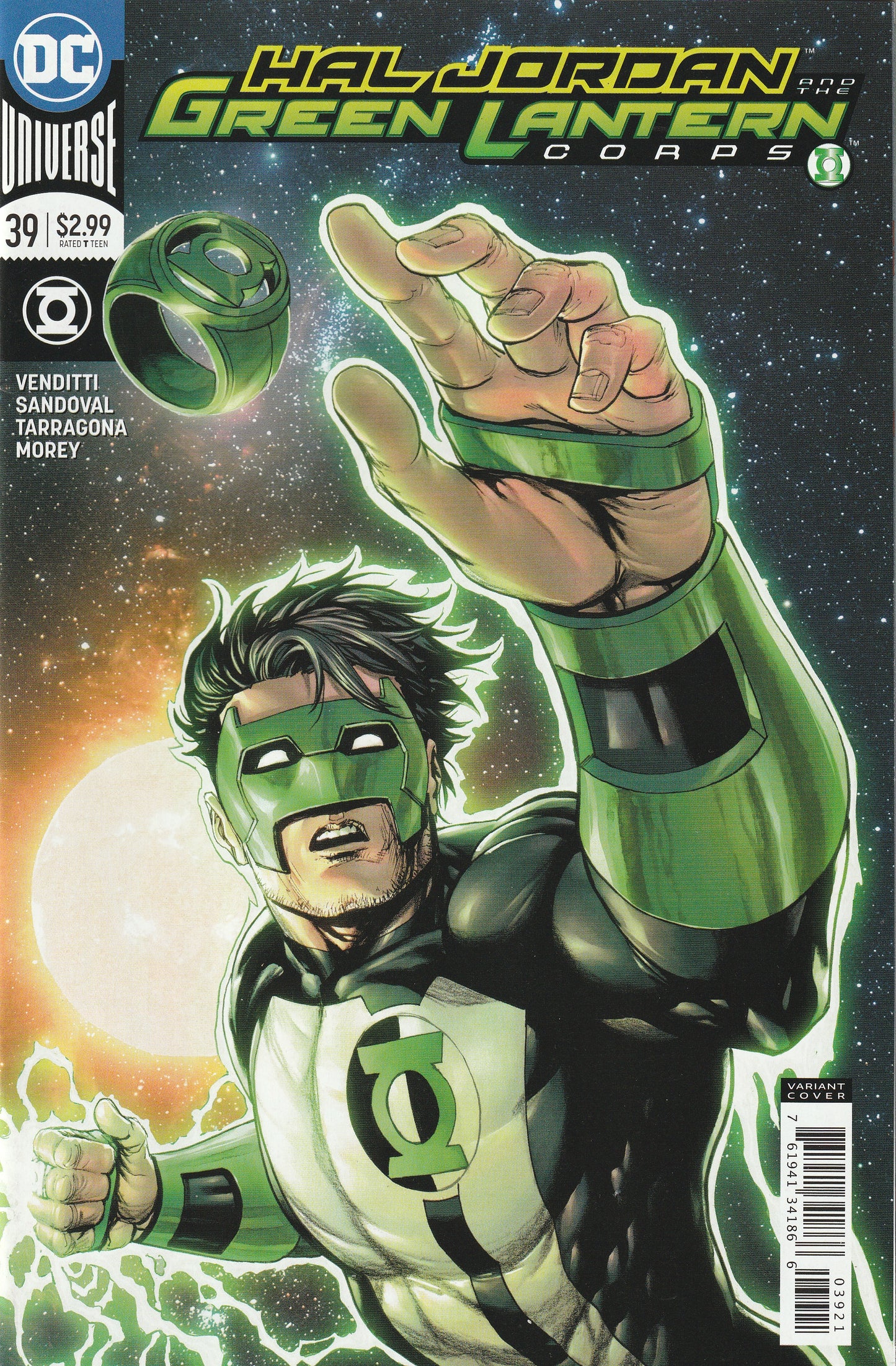 Hal Jordan and the Green Lantern Corps #39 (2018) - Tyler Kirkham Variant Cover