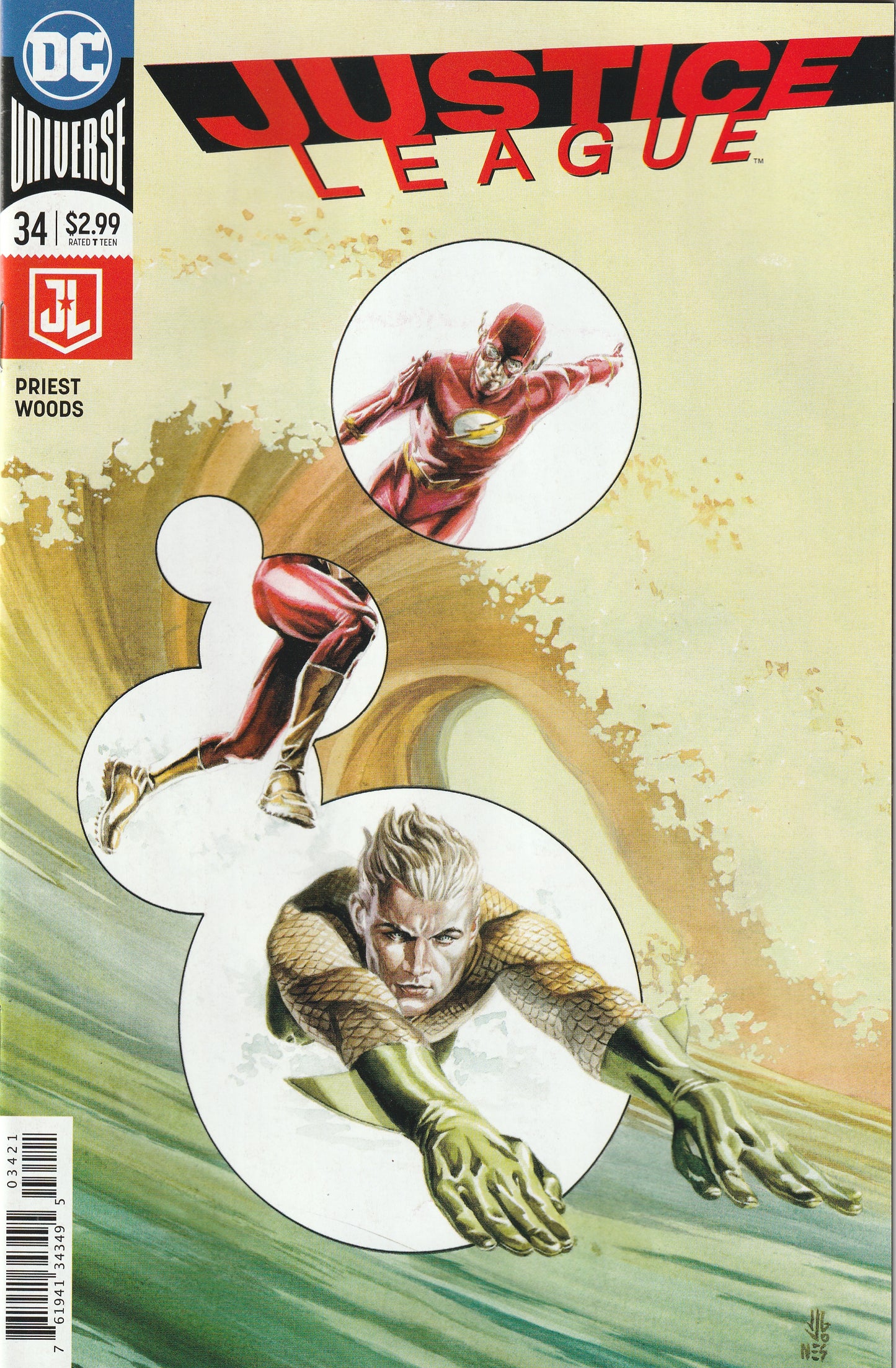 Justice League #34 (2018) - Nick Bradshaw Variant Cover