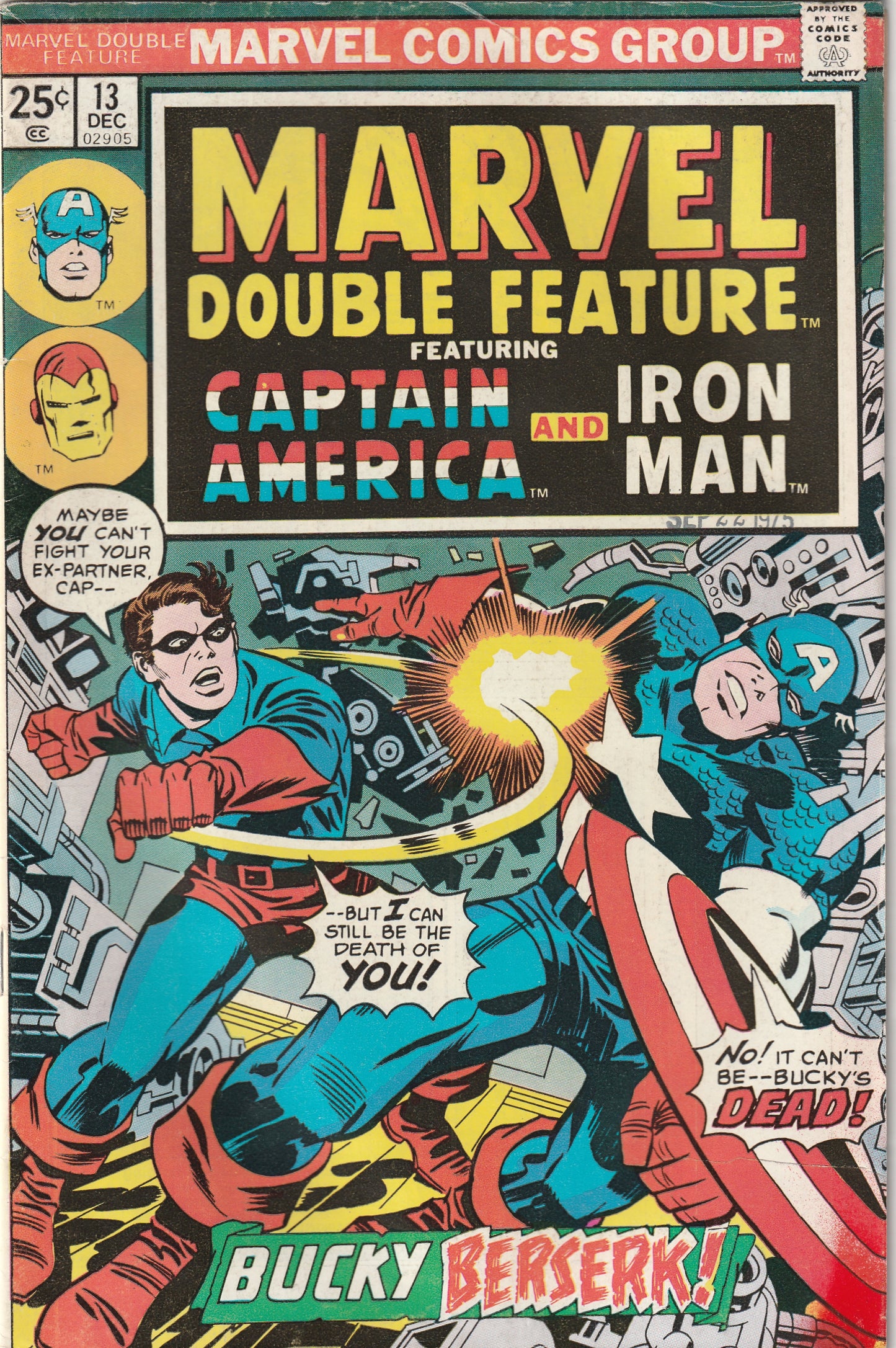 Marvel Double Feature #13 (1975) Featuring Captain America and Iron Man