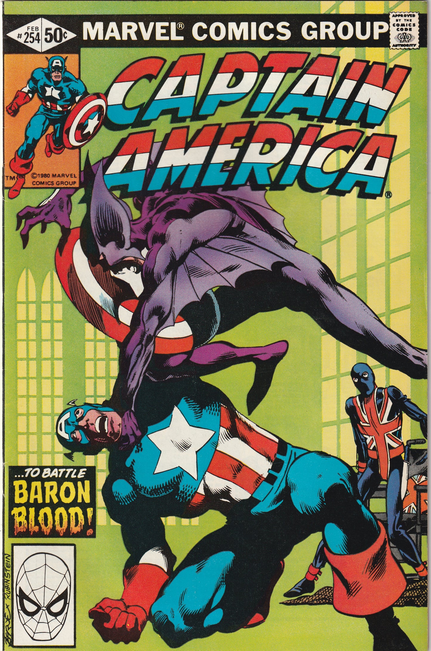 Captain America #254 (1981) - Death of 1st Union Jack and Baron Blood
