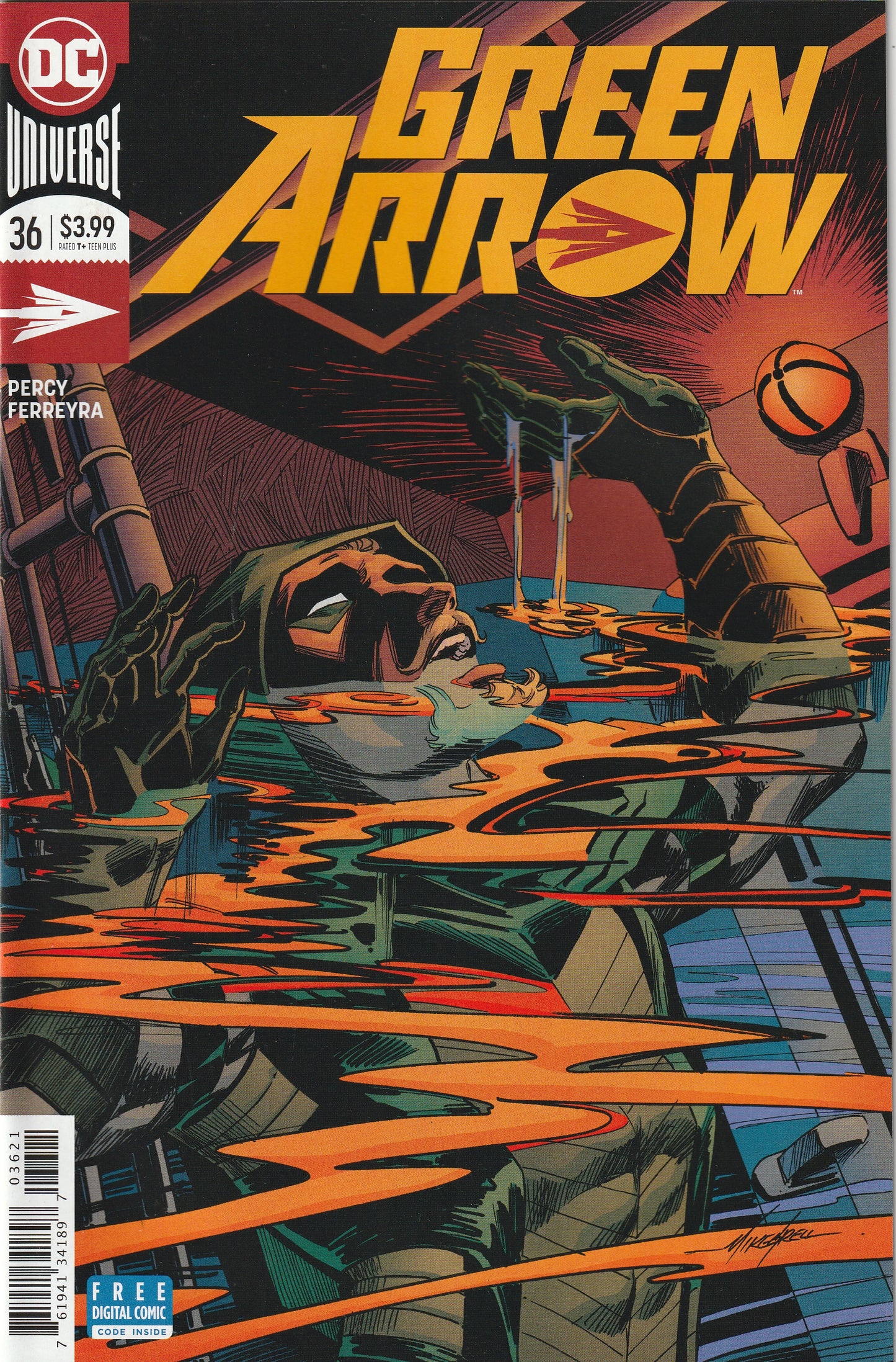 Green Arrow #36 (2018) - Mike Grell Variant Cover