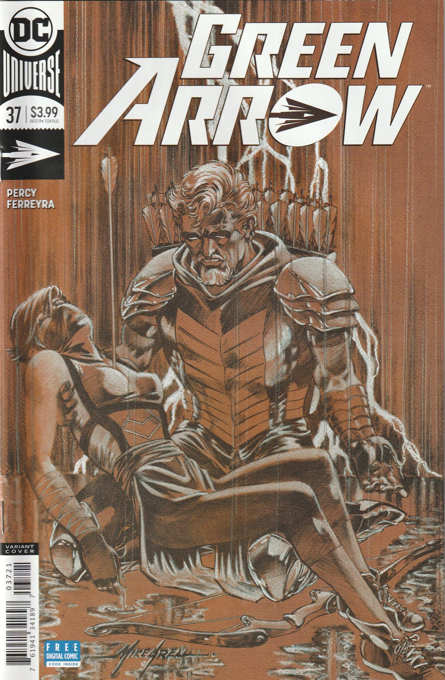 Green Arrow #37 (2018) - Mike Grell Variant Cover