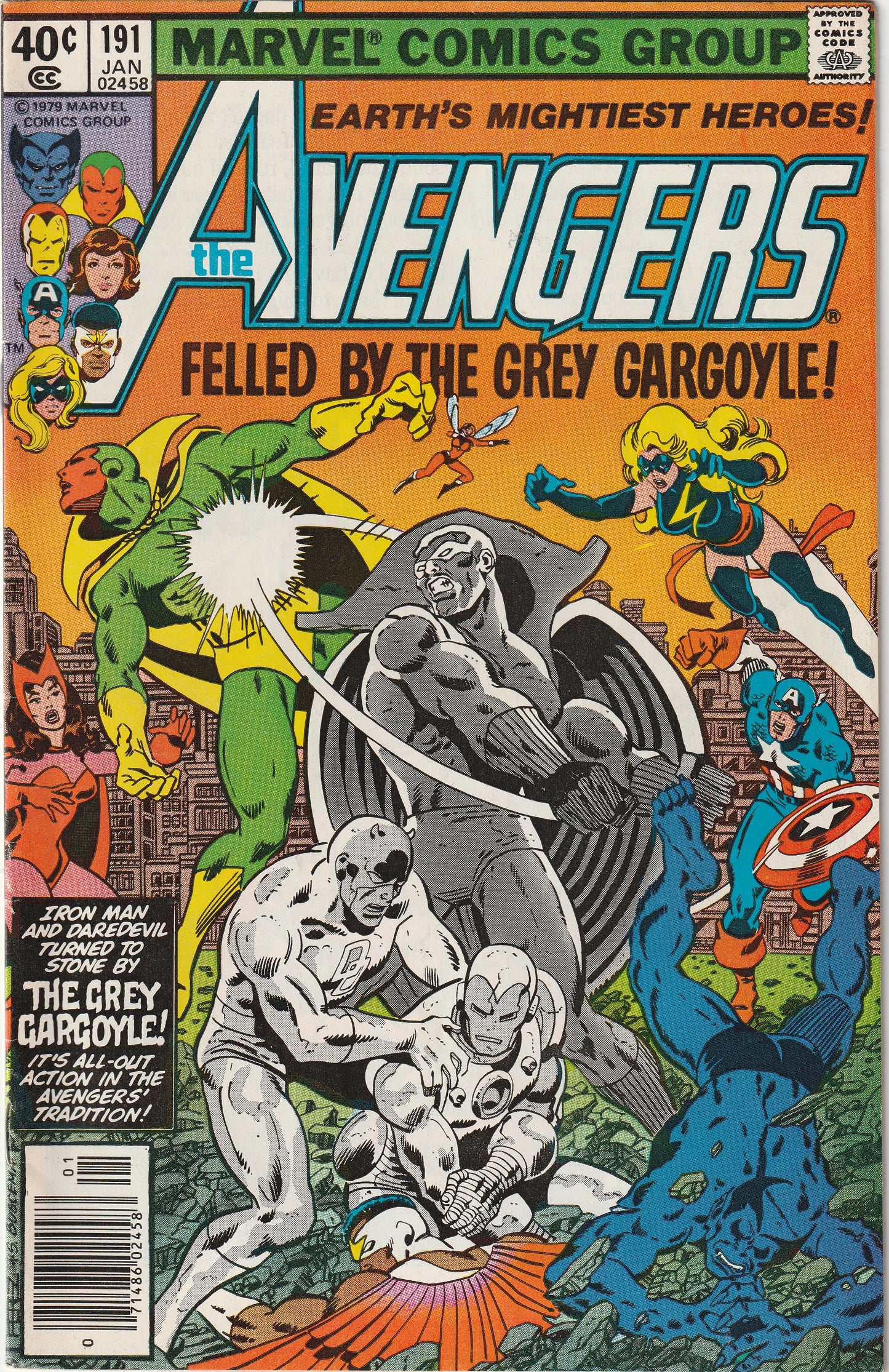 Avengers #191 (1980) - Grey Gargoyle (Paul Duval) Appearance