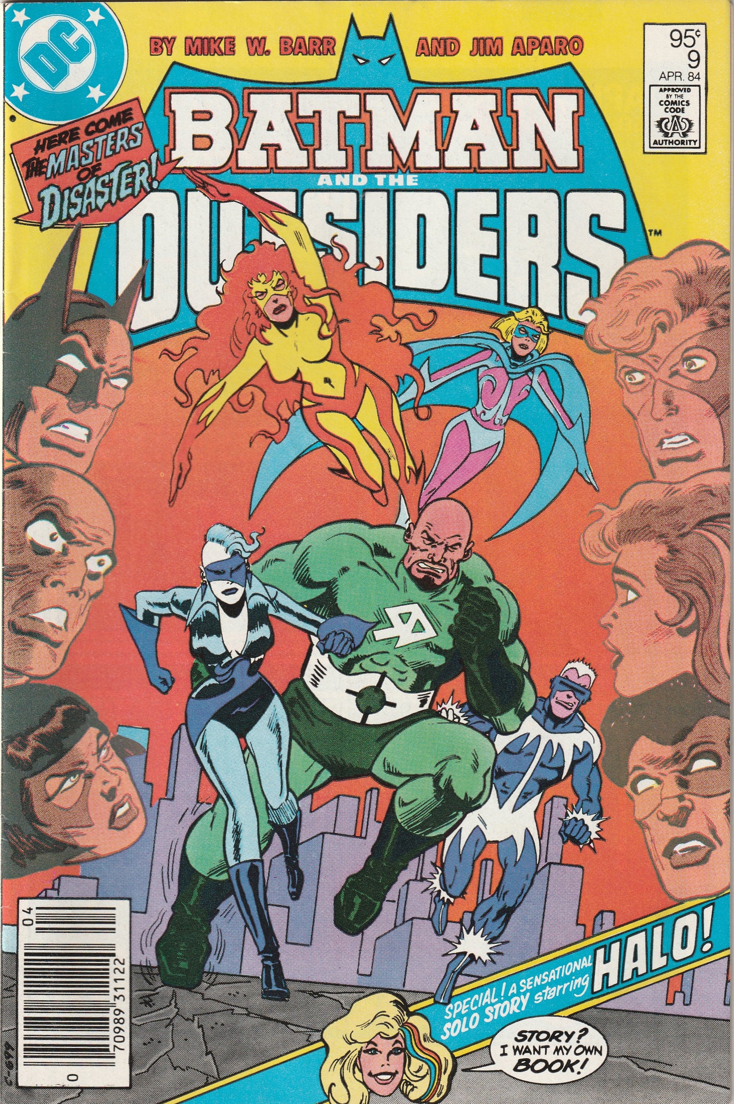 Batman And The Outsiders #9 (1984) - Halo begins, Canadian Price Variant