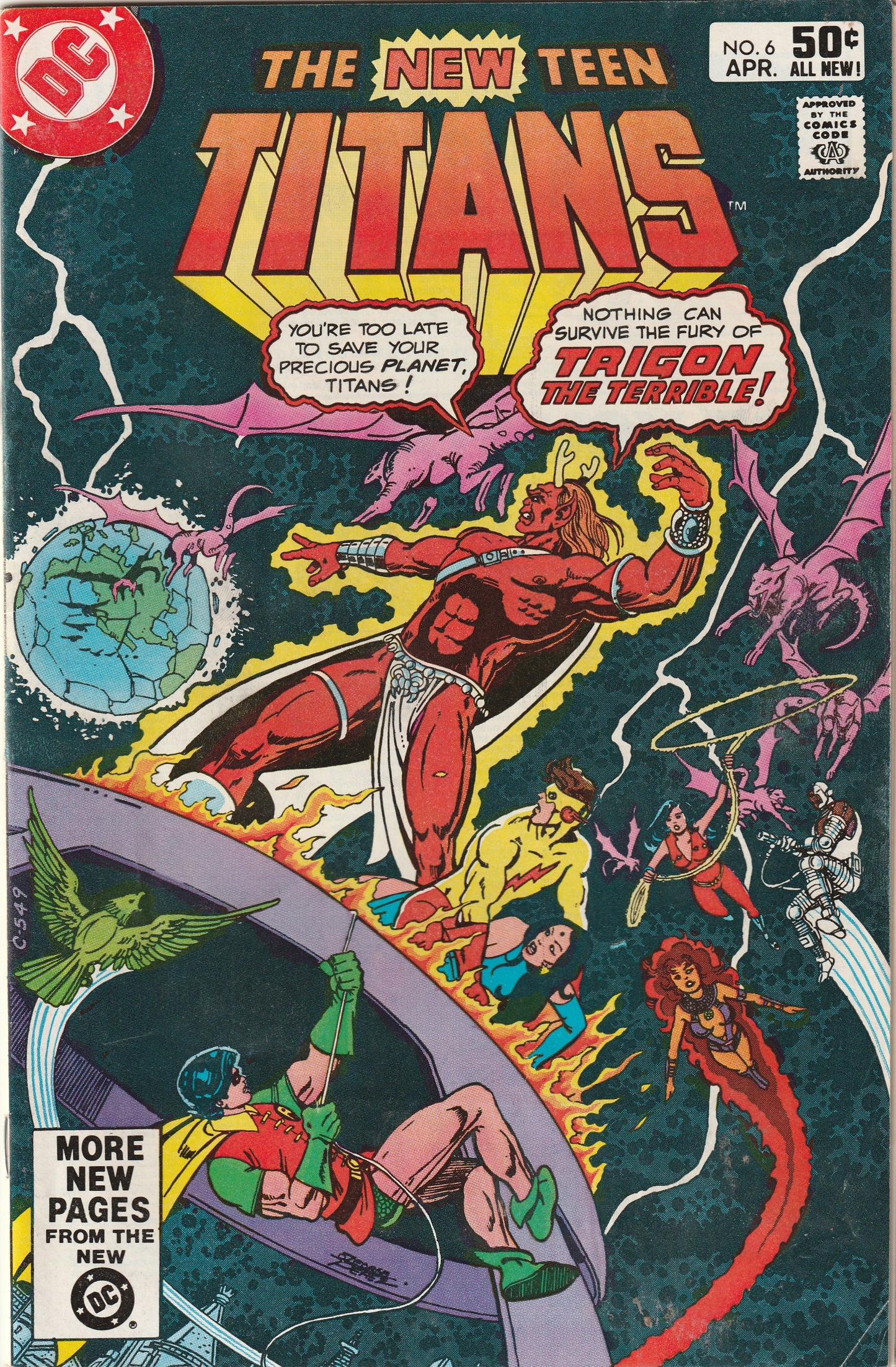 New Teen Titans #6 (1981) - Origin of Raven, George Perez cover