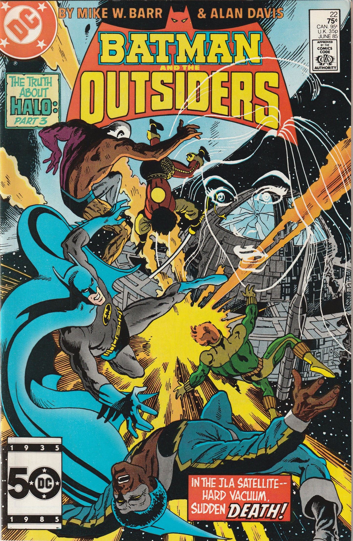 Batman And The Outsiders #22 (1985) - 1st Alan Davis work