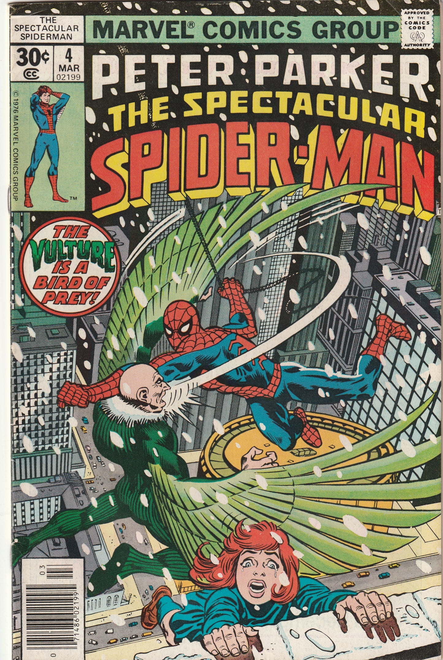 Spectacular Spider-Man #4 (1976) - Classic Vulture cover