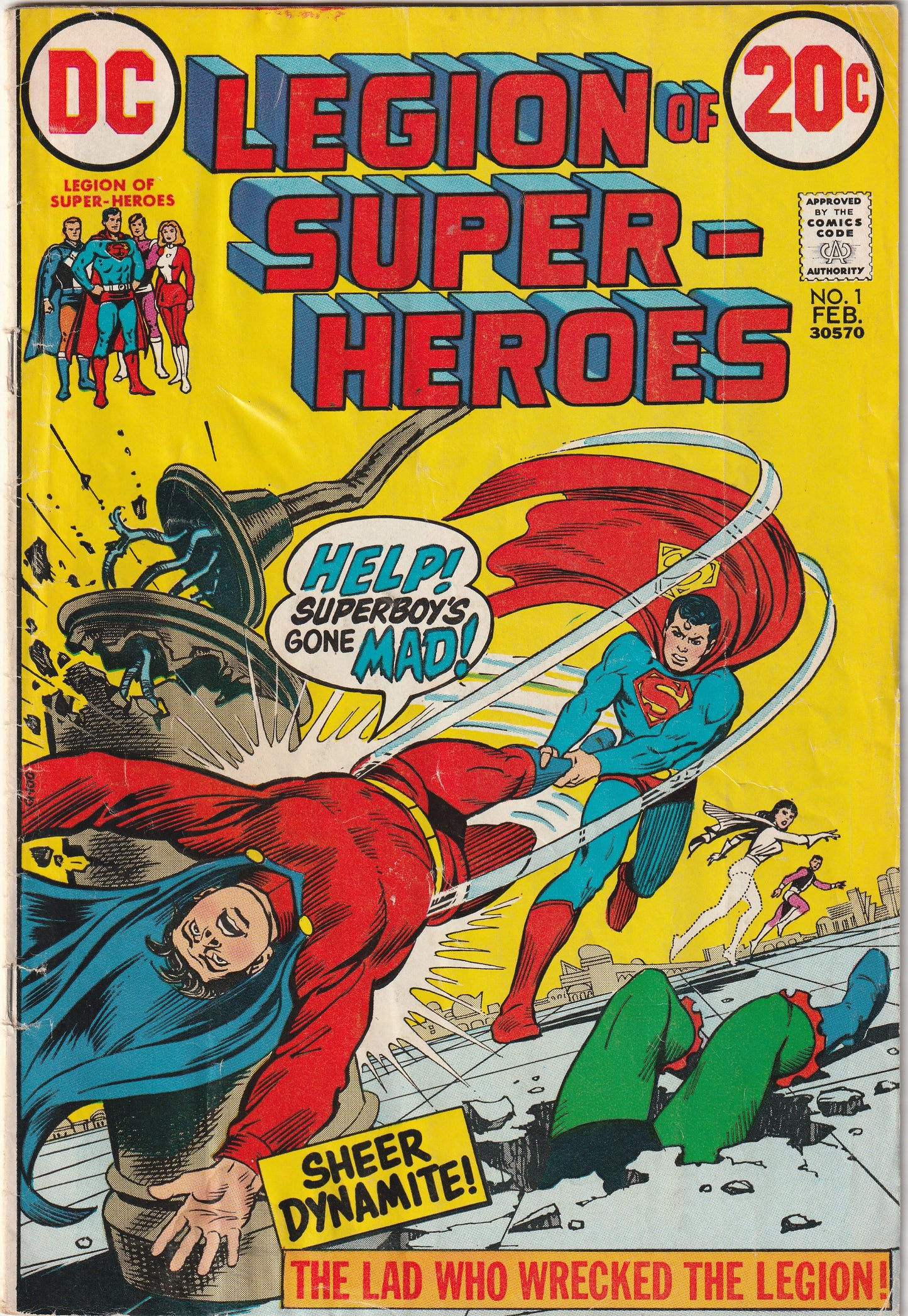 Legion of Super-Heroes #1 (1973) - Legion & Tommy Tomorrow reprints begin