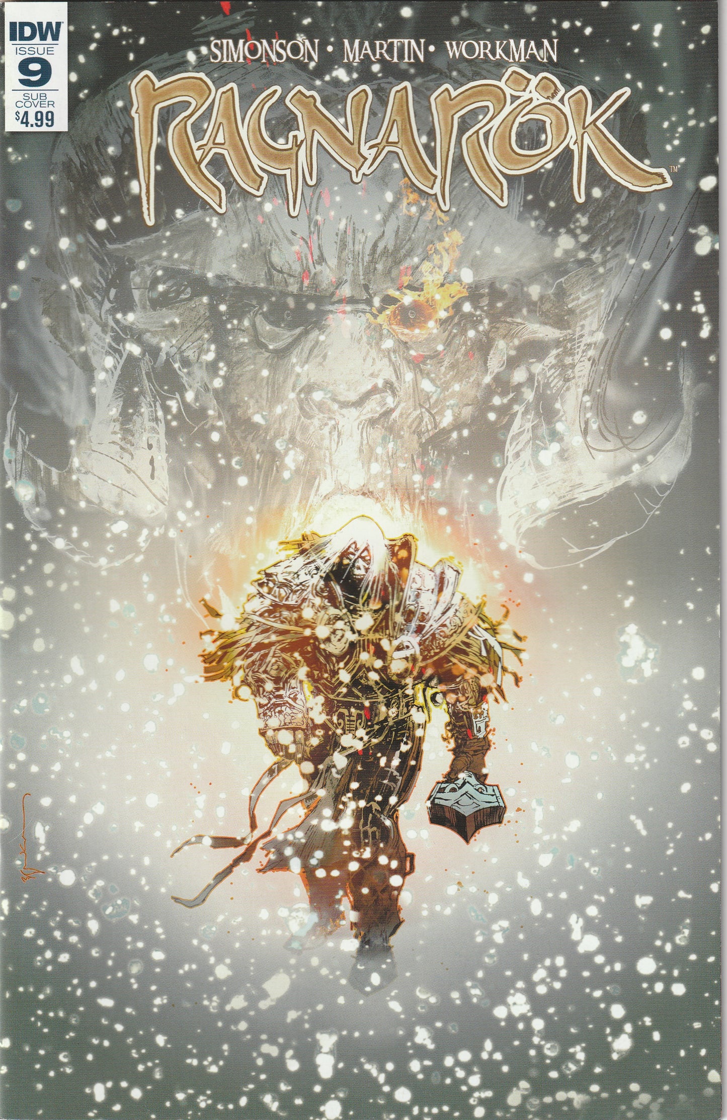 Ragnarok #9 (2016) - Bill Sienkiewicz Subscription Variant Cover