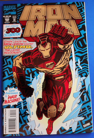 Iron Man #300 (1994) - Foil enhanced cover