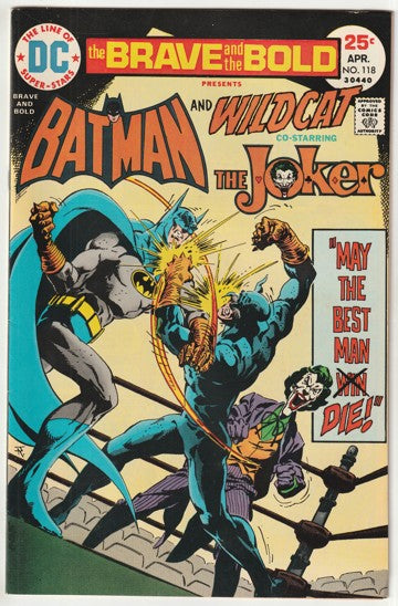 Brave and the Bold #118 (1975) - Batman & WildCat with The Joker