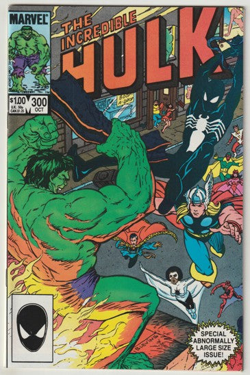Incredible Hulk #300 (1984) - Spider-Man in black costume