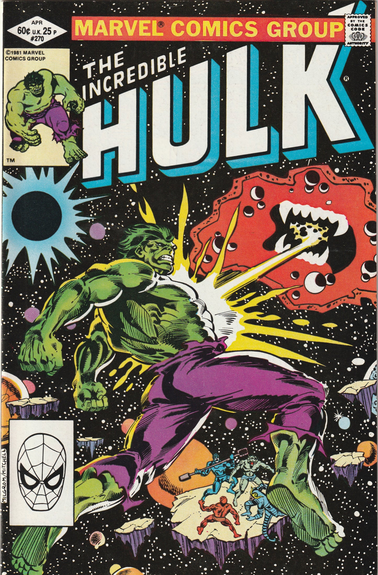 Incredible Hulk #270 (1982) - Abomination Appearance, Death of Galaxy Master