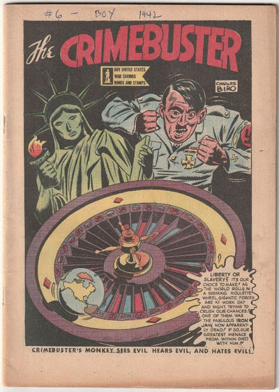 Boy Comics #6 (1942) - Origin Iron Jaw, Hitler appearance - *Coverless*