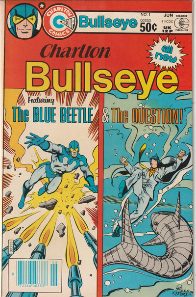 Charlton Bullseye #1 (1981) - Featuring The Blue Beetle & The Question