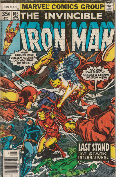 Iron Man #106 (1978) - Last Issue of Iron Man Drawn by George Tuska
