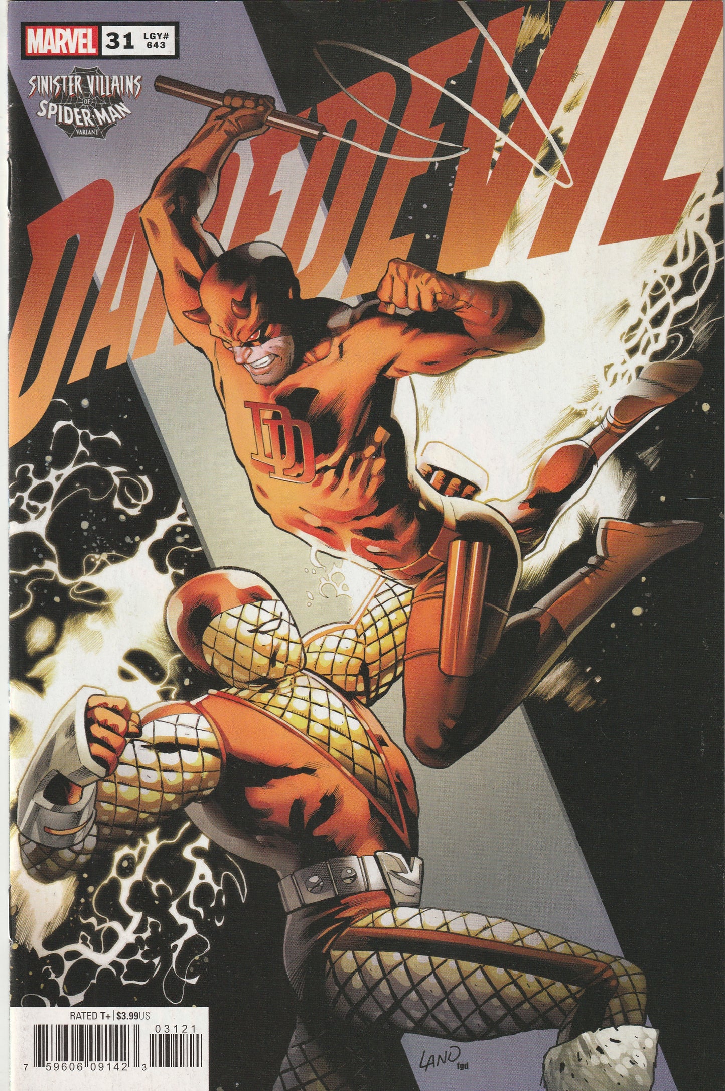 Daredevil #31 (LGY #643) (2021) - Greg Land Spider-Man Villains Variant Cover