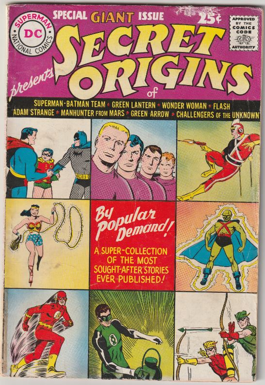Secret Origins #1 (1961) - Giant size, reprinting key origin issues