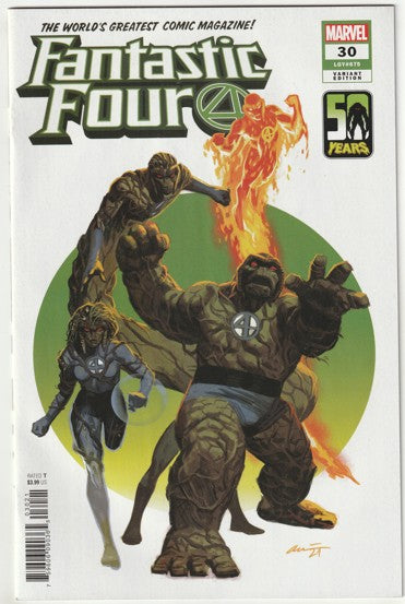 Fantastic Four #30 (LGY #675, Volume 6, 2021) - Daniel Acuna The Thing-Thing Variant Cover