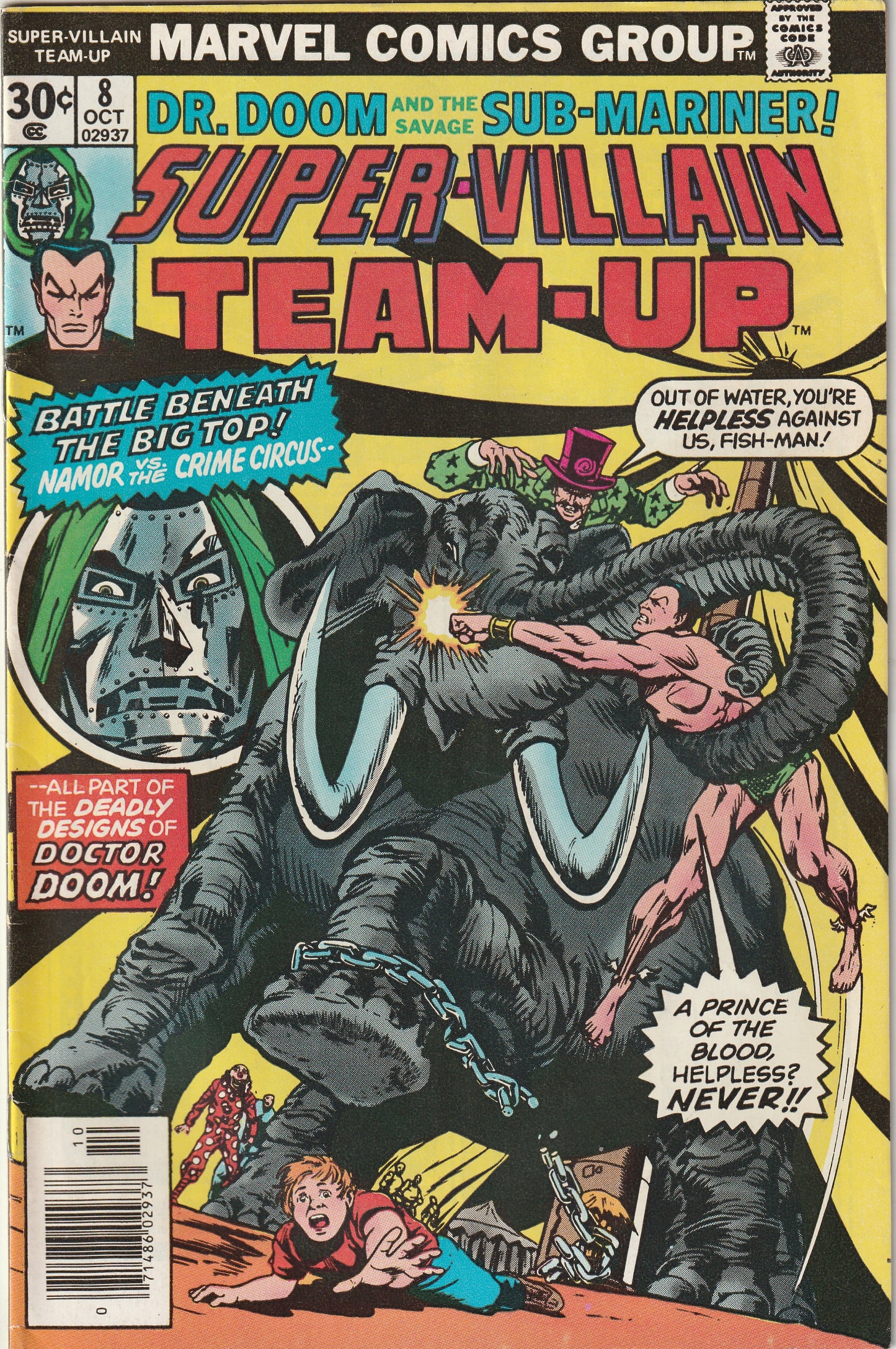 Super Villain Team-Up #8 (1976) - Circus of Crime & Shroud Appearance