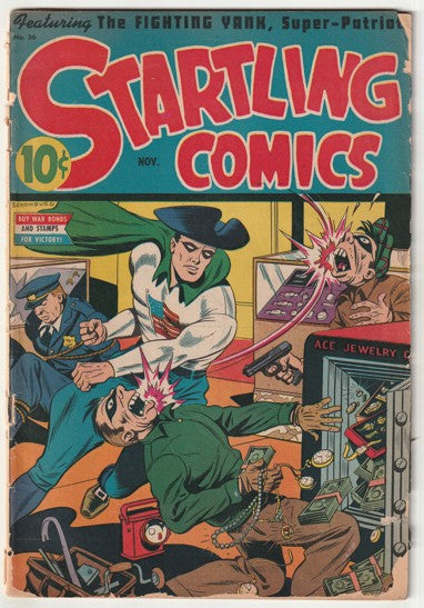 Startling Comics #36 (1945) - Alex Schomburg cover & art