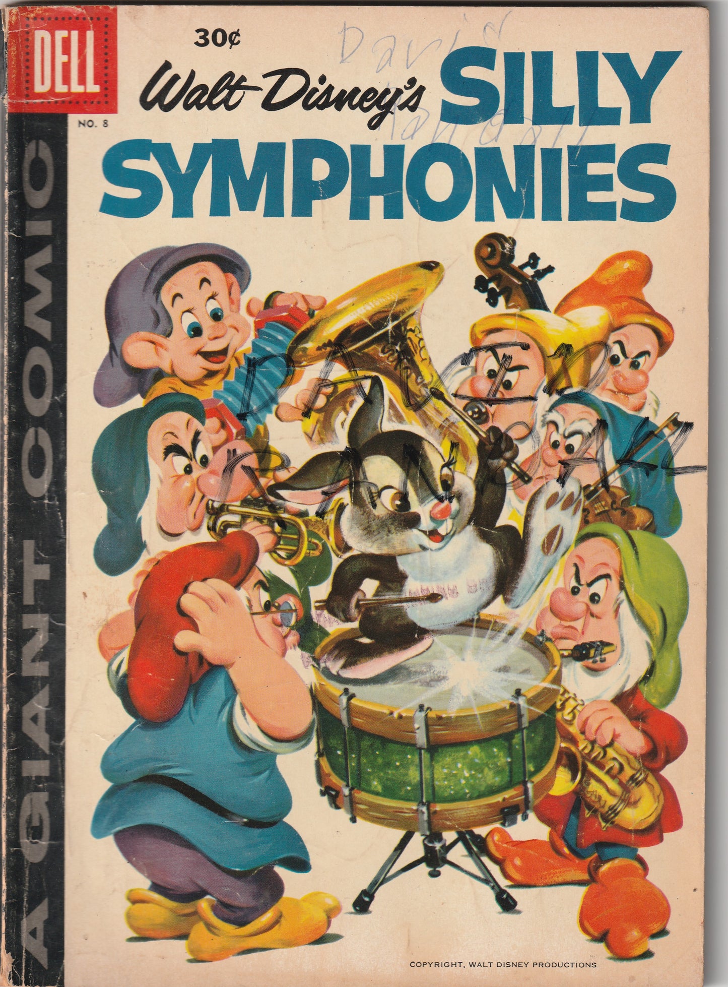 Walt Disney's Silly Symphonies #8 (1958) - 100 Pages - 30 cent Price Variant!