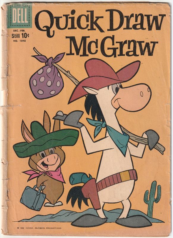 Dell Four Color #1040 (1960) - Quick Draw McGraw - 1st appearance of Quick Draw McGraw