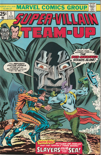 Super Villain Team-Up #1 (1975) - Dr. Doom and Sub-Mariner Team-Up Begins