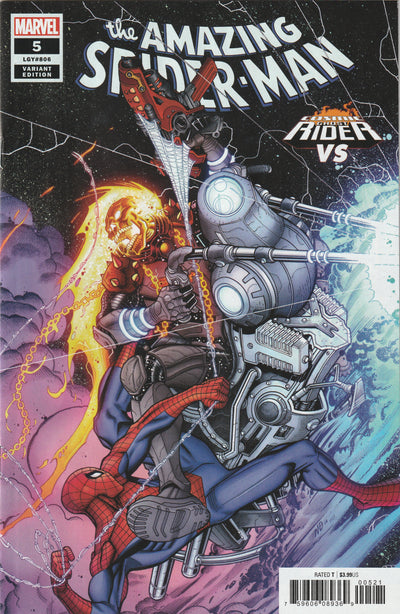 Amazing Spider-Man #5 (LGY #806) (Vol 6, 2018) - Nick Bradshaw Cosmic Ghost Rider VS Variant Cover