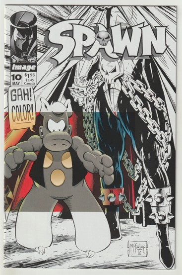 Spawn #10 (1993) - Cerebus crossover - Dave Sim, Todd McFarlane cover