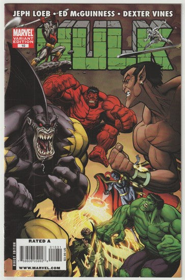 Hulk #10 (2009) - 1st Appearance of Offenders (Earth-616) - Art Adams Retailer Incentive (1:10) cover